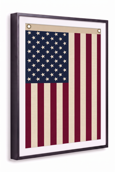 Vertical Framed American Flag Wall Art – Patriotic USA Display