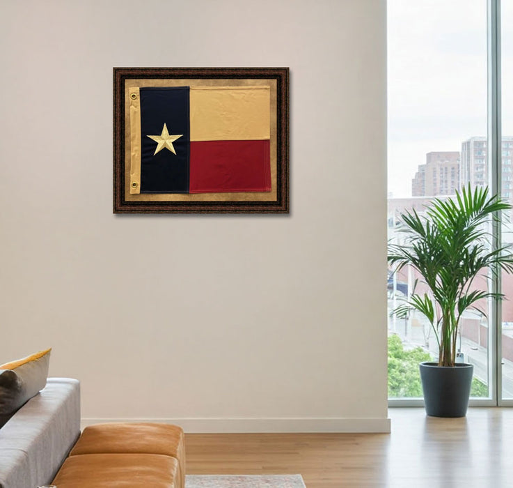 thumbnail interactive-video image 1 of 5x8 Ft Texas State Flag – Embroidered Cotton, Handmade, Grommets, Trade Winds 1 of 3