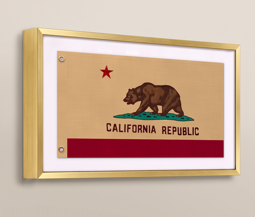 California Flag , Real Cotton Cloth, USA