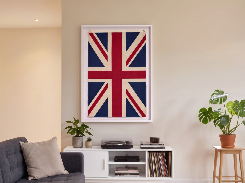 Vertical Union Jack flag , Real Cotton Cloth, USA