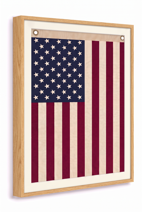 Vertical Framed American Flag Wall Art – Patriotic USA Display