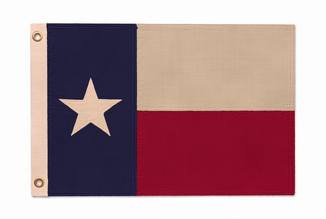 Large Framed Texas Flag Wall Art – Modern Black Frame, White Mat, Patriotic Lone Star Décor
