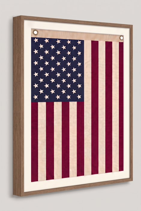 Vertical Framed American Flag Wall Art – Patriotic USA Display