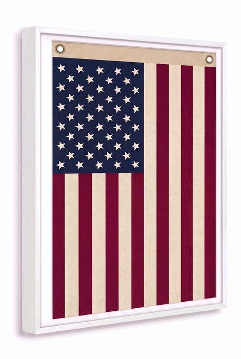 Vertical Framed American Flag Wall Art – Patriotic USA Display