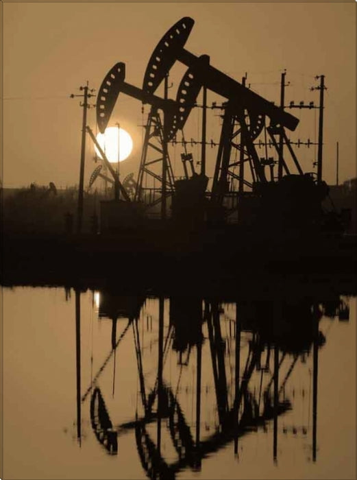 Pump Jack II | Oil and Gas Canvas or Framed Print | Various Sizes