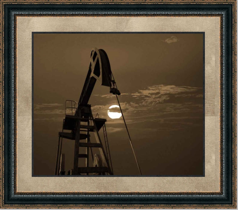 Silhouette | Oil and Gas Canvas or Framed Print | Various Sizes