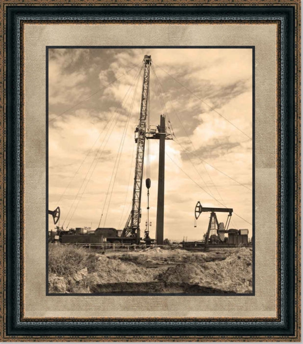 Drilling at Daybreak | Oil and Gas Canvas or Framed Print | Various Sizes
