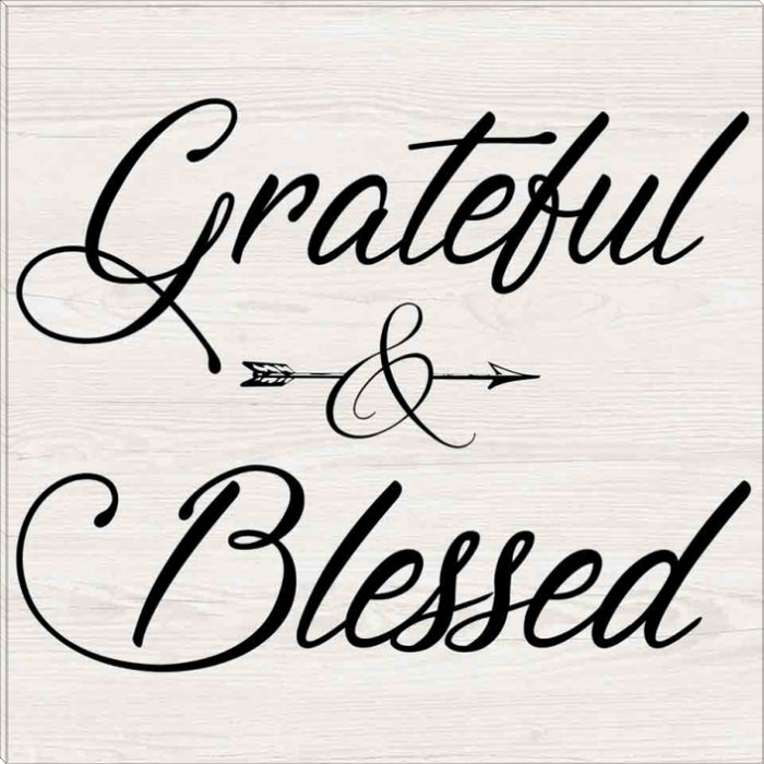 Grateful & Blessed | Inspirational Gallery Wrap Canvas Quotes | Various Sizes