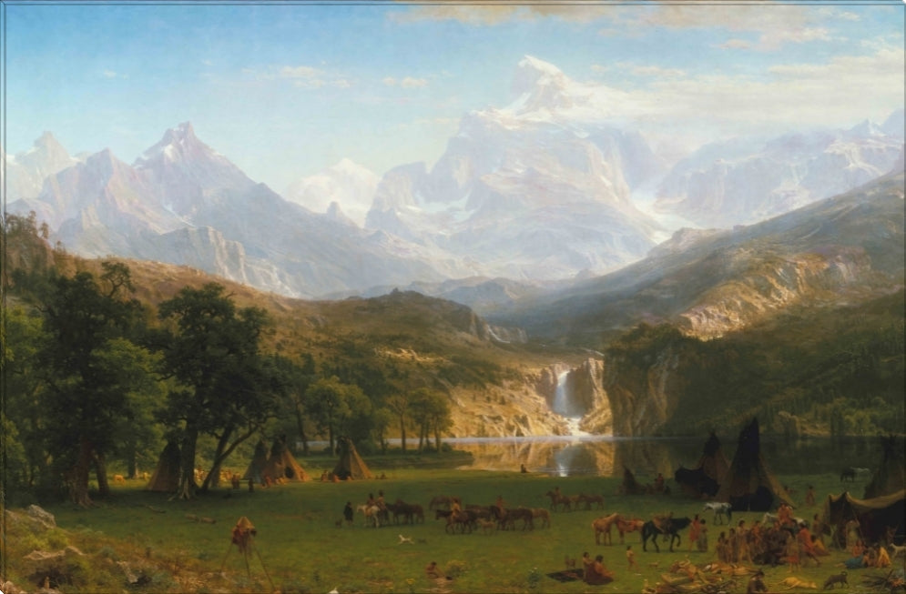 The Rocky Mountains | Albert Bierstadt Masters Classic Art in Gallery Wrapped Canvas | Various Sizes