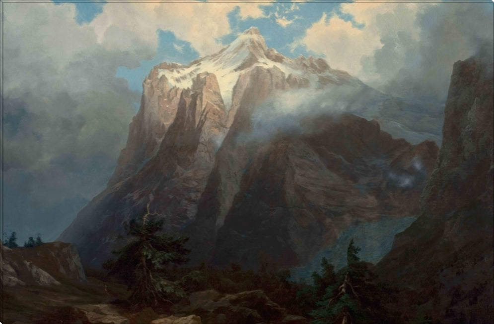 Mount Brewer | Albert Bierstadt Masters Classic Art in Gallery Wrapped Canvas | Various Sizes