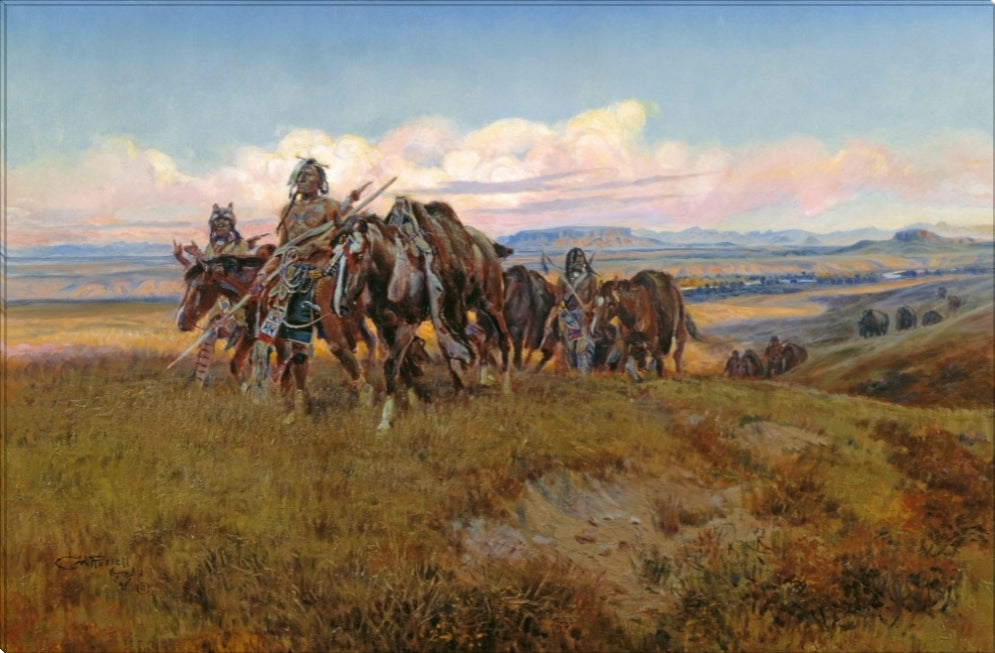 In The Enemy's Country | Charles Russell Masters Classic Art in Gallery Wrapped Canvas | Various Sizes