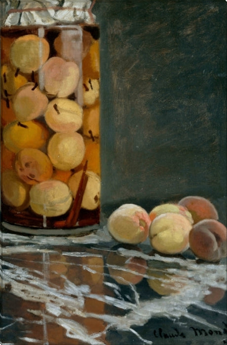 Jar of Peaches | Claude Monet Masters Classic Art in Gallery Wrapped Canvas | Various Sizes