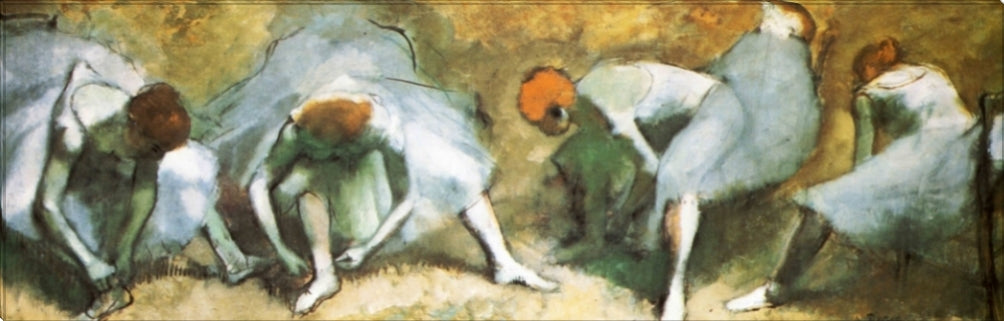 Dancers Trying Shoes | Edgar Degas Masters Classic Art in Gallery Wrapped Canvas | Various Sizes