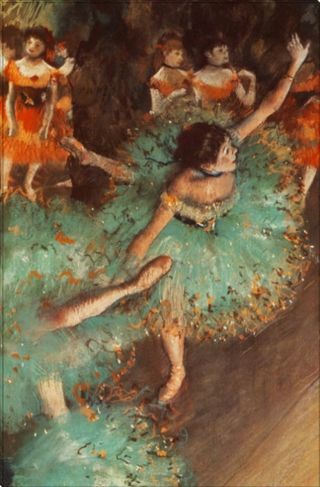 The Green Dancer | Edgar Degas Masters Classic Art in Gallery Wrapped Canvas | Various Sizes