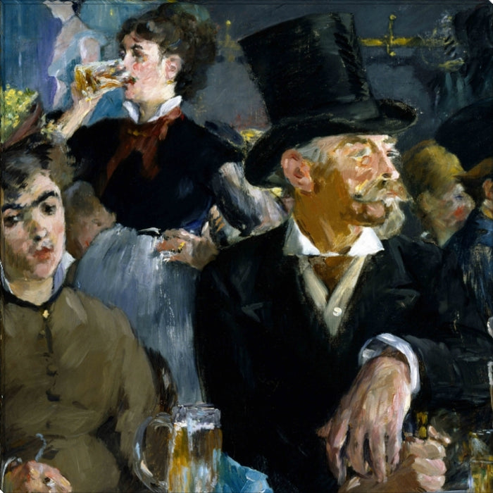 At The Cafe | Edouard Manet Masters Classic Art in Gallery Wrapped Canvas | Various Sizes