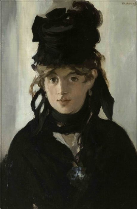 Berthe Morisot | Edouard Manet Masters Classic Art in Gallery Wrapped Canvas | Various Sizes