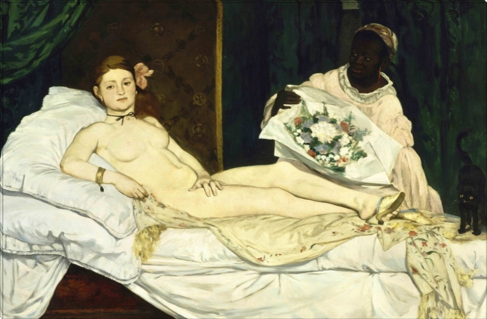 Olympia | Edouard Manet Masters Classic Art in Gallery Wrapped Canvas | Various Sizes