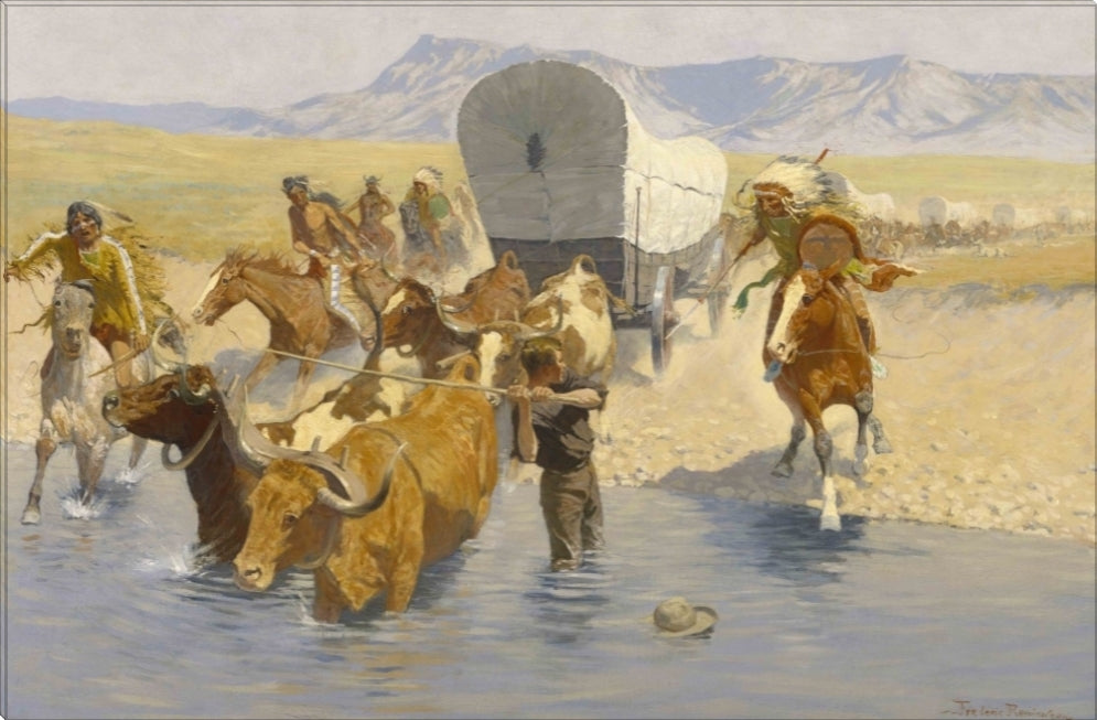The Emigrants | Frederic Remington Masters Classic Art in Gallery Wrapped Canvas | Various Sizes