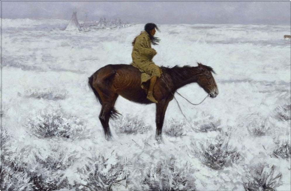 The Herd Boy | Frederic Remington Masters Classic Art in Gallery Wrapped Canvas | Various Sizes