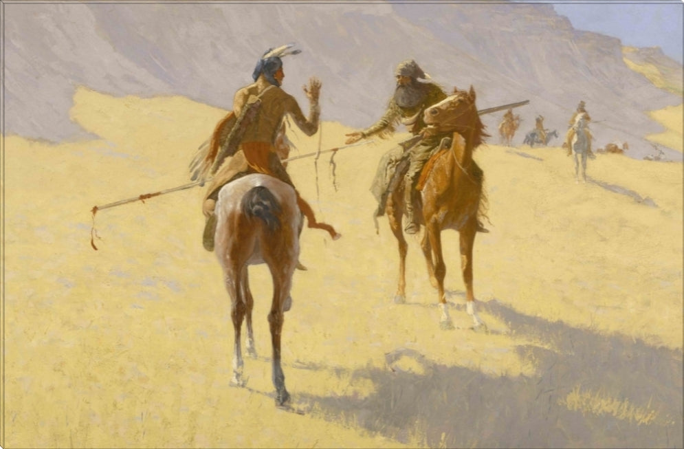 The Parley | Frederic Remington Masters Classic Art in Gallery Wrapped Canvas | Various Sizes