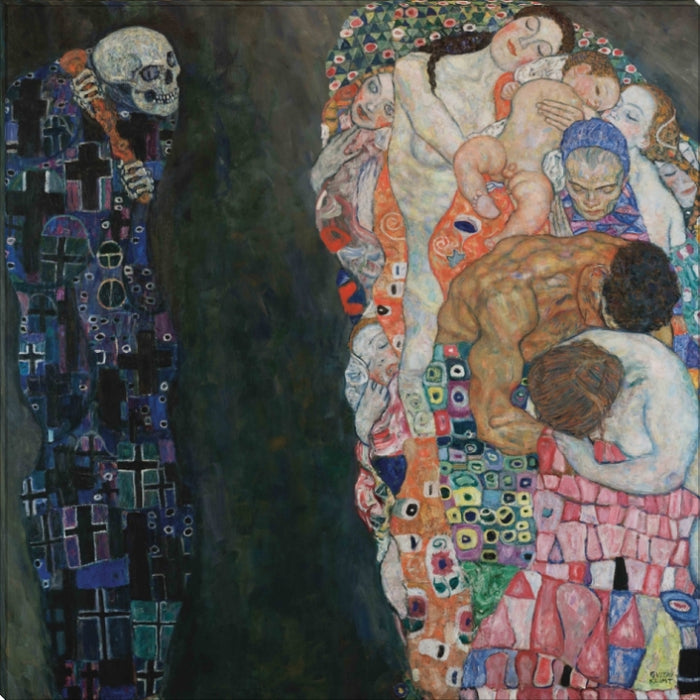 Death and Life | Gustav Klimt Masters Classic Art in Gallery Wrapped Canvas | Various Sizes