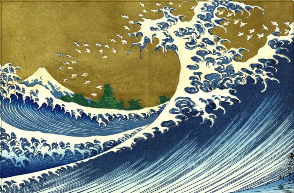 The Big Wave | Katsushika Hokusai Masters Classic Art in Gallery Wrapped Canvas | Various Sizes