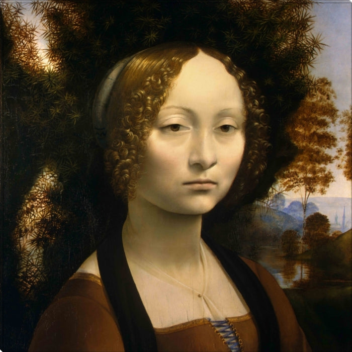 Ginevra de' Benci | Leonardo da Vinci Masters Classic Art in Gallery Wrapped Canvas | Various Sizes