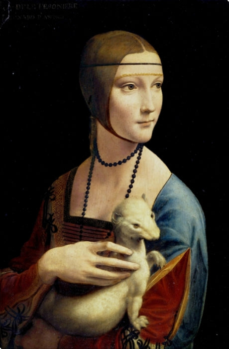 The Lady with a Ermine | Leonardo da Vinci Masters Classic Art in Gallery Wrapped Canvas | Various Sizes