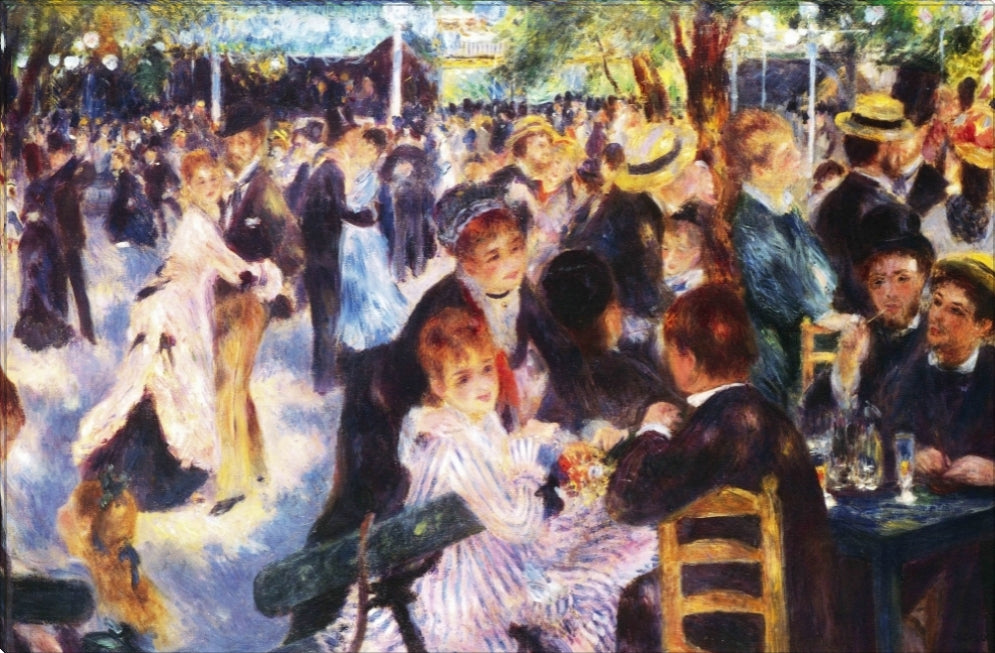 Dance at Le Moulin | Pierre Auguste Renoir Masters Classic Art in Gallery Wrapped Canvas | Various Sizes