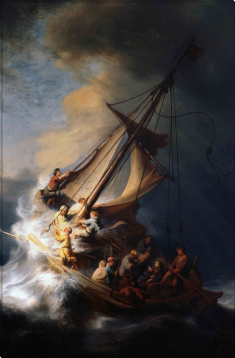 Christ in the Storm | Rembrandt Van Rijn Masters Classic Art in Gallery Wrapped Canvas | Various Sizes