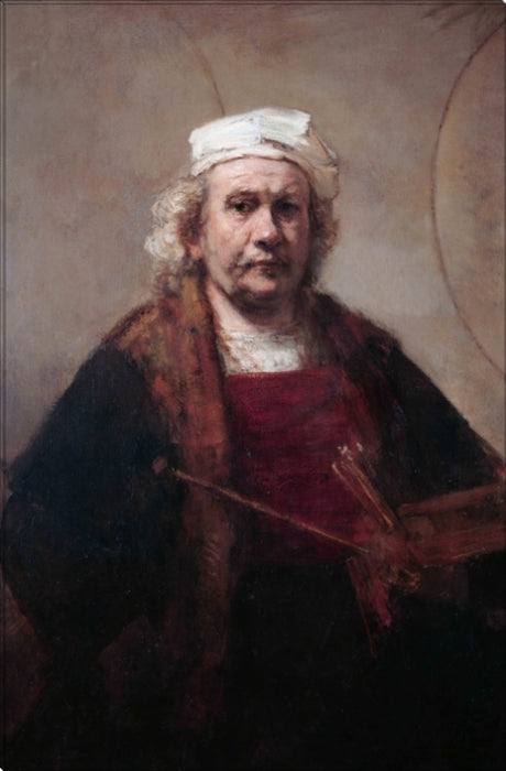Rembrandt Self Portrait | Rembrandt Van Rijn Masters Classic Art in Gallery Wrapped Canvas | Various Sizes