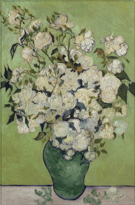 Vase of Roses | Vincent Van Gogh Masters Classic Art in Gallery Wrapped Canvas | Various Sizes
