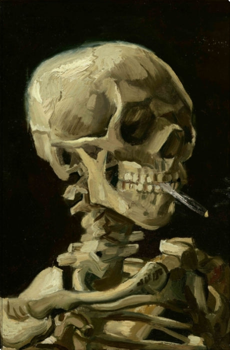 Skull of a Skeleton | Vincent Van Gogh Masters Classic Art in Gallery Wrapped Canvas | Various Sizes