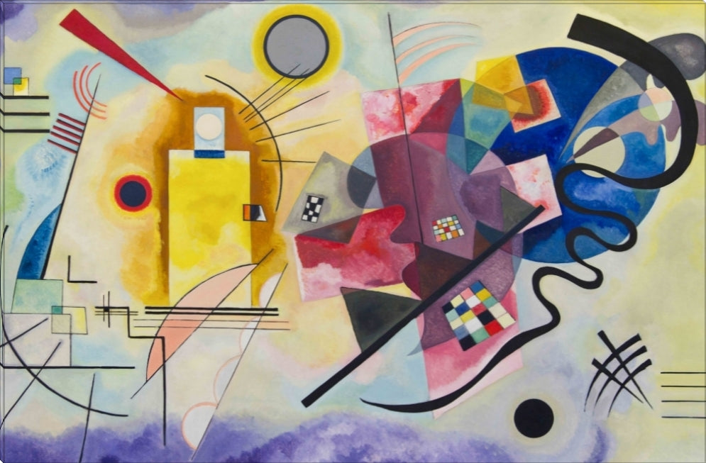 Yellow, Red, Blue | Wassily Kandinsky Masters Classic Art in Gallery Wrapped Canvas | Various Sizes