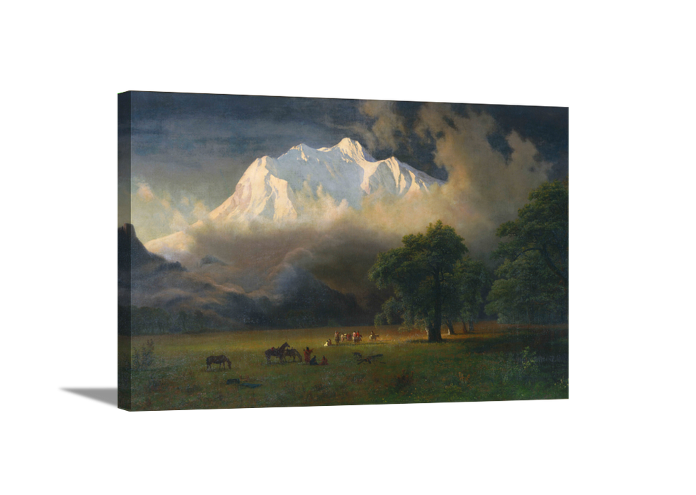 Mount Adams, Washington | Albert Bierstadt Masters Classic Art in Gallery Wrapped Canvas | Various Sizes
