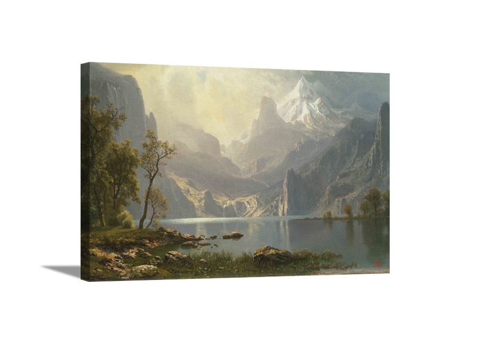 Lake Tahoe, California | Albert Bierstadt Masters Classic Art in Gallery Wrapped Canvas | Various Sizes