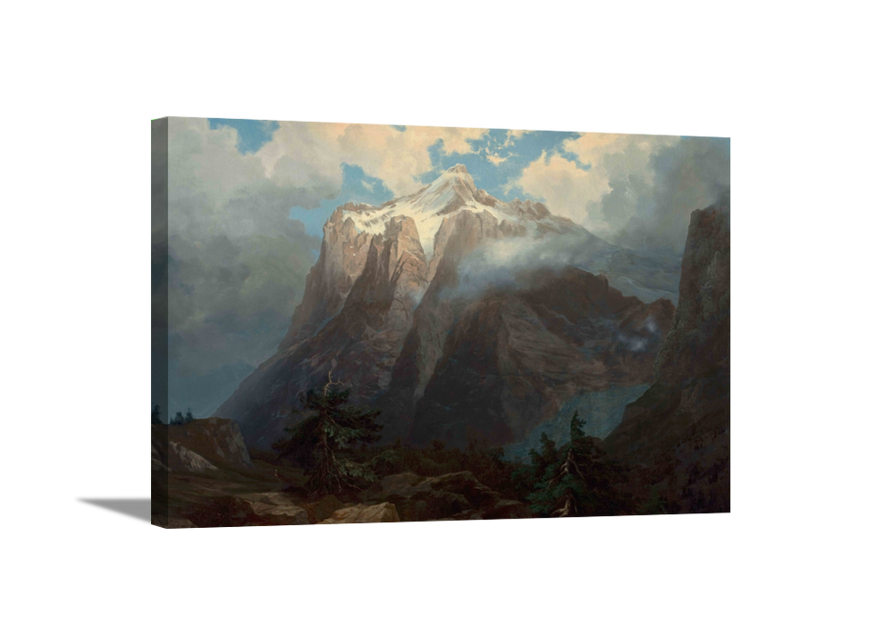 Mount Brewer | Albert Bierstadt Masters Classic Art in Gallery Wrapped Canvas | Various Sizes