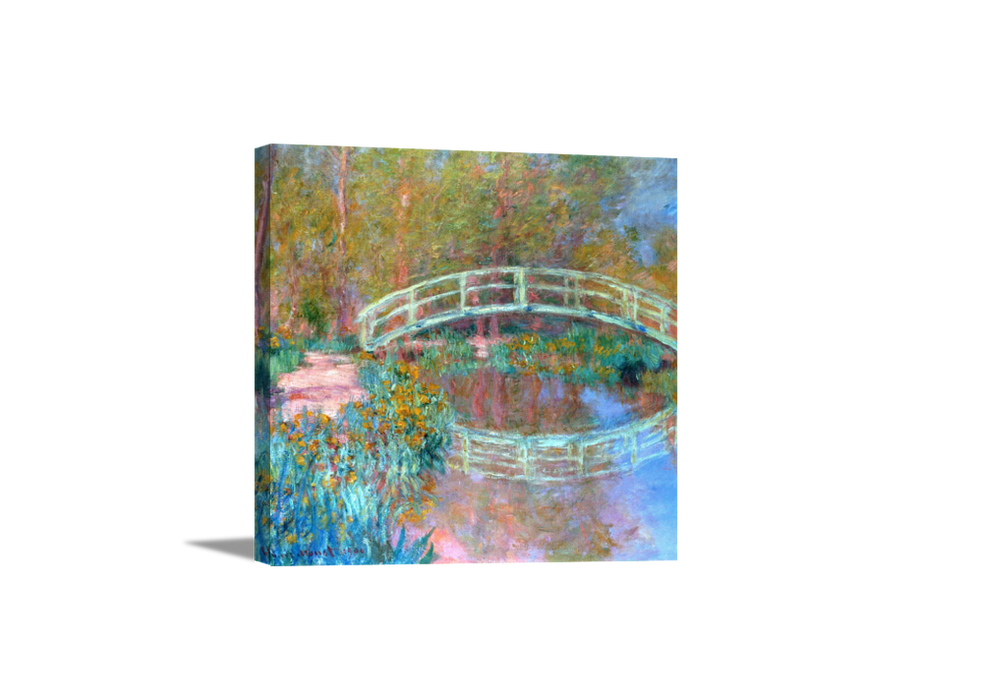 Bridge Over a Pond of Water Lilies | Claude Monet Masters Classic Art in Gallery Wrapped Canvas | Various Sizes