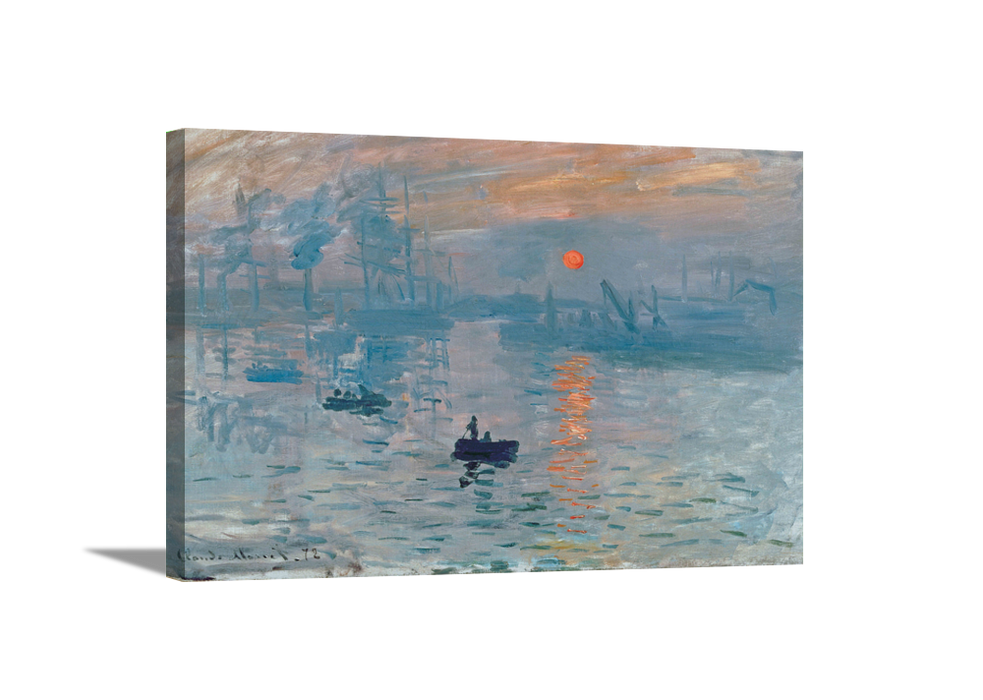 Sunrise | Claude Monet Masters Classic Art in Gallery Wrapped Canvas | Various Sizes