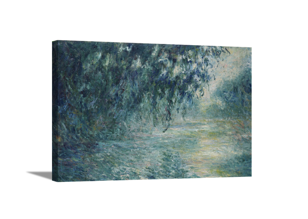 Morning on the Seine | Claude Monet Masters Classic Art in Gallery Wrapped Canvas | Various Sizes