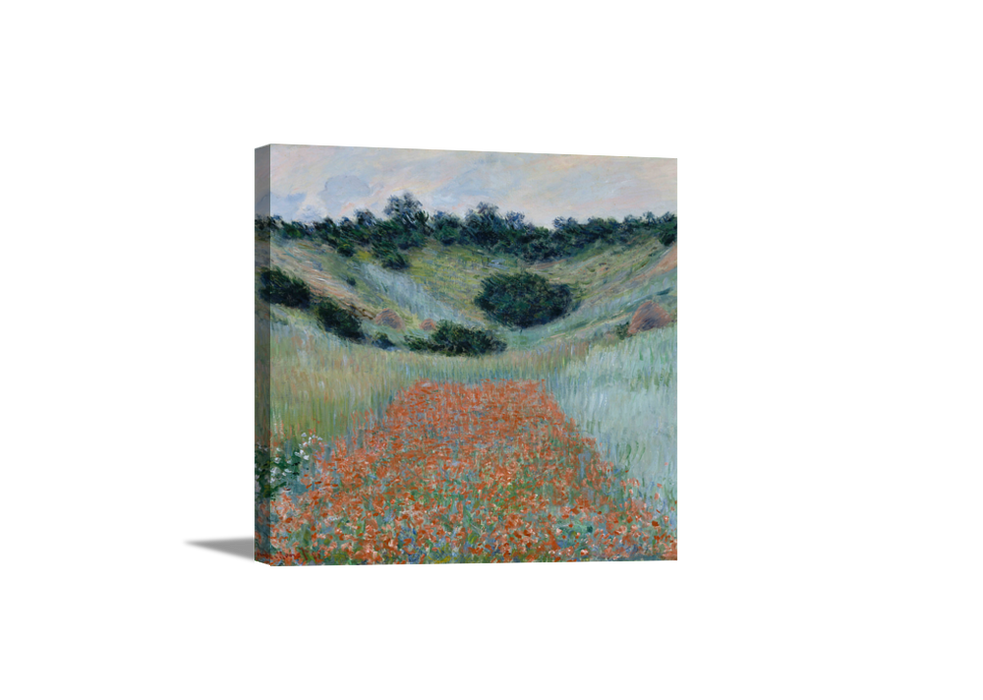 Poppy Field | Claude Monet Masters Classic Art in Gallery Wrapped Canvas | Various Sizes