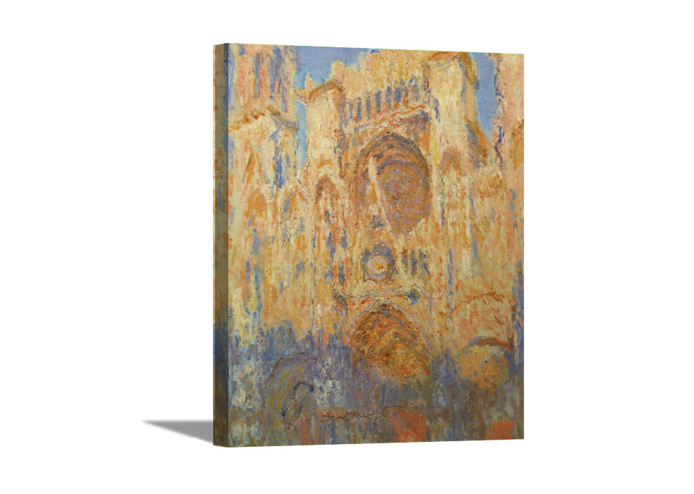 Rouen Cathedral | Claude Monet Masters Classic Art in Gallery Wrapped Canvas | Various Sizes