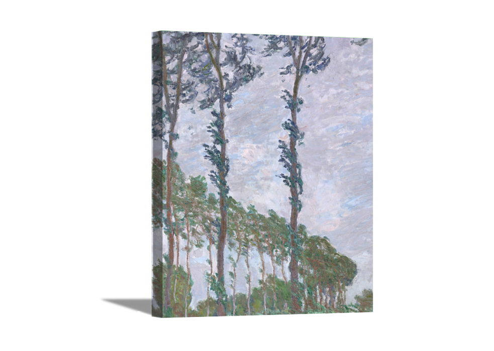 Series of the Poplars | Claude Monet Masters Classic Art in Gallery Wrapped Canvas | Various Sizes