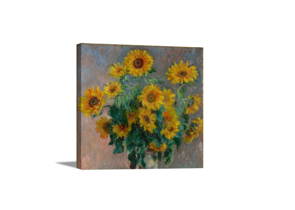 Bouquet of Sunflowers | Claude Monet Masters Classic Art in Gallery Wrapped Canvas | Various Sizes