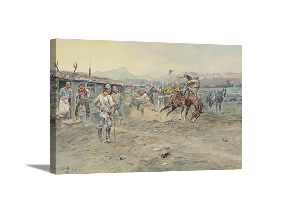 The Tenderfoot | Charles Russell Masters Classic Art in Gallery Wrapped Canvas | Various Sizes
