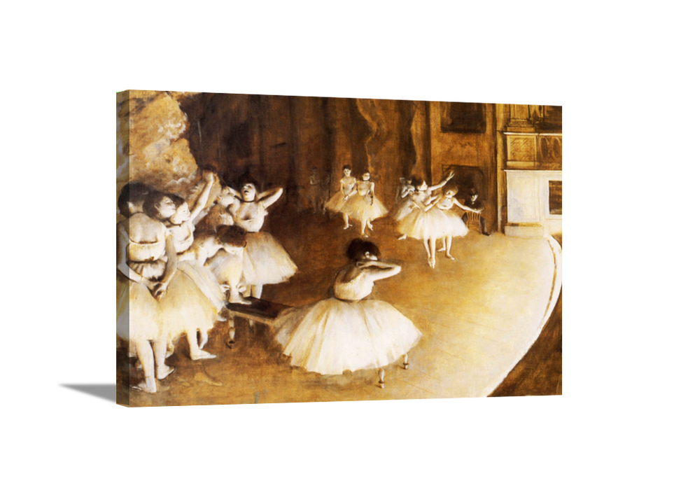 The Ballet Rehearsal | Edgar Degas Masters Classic Art in Gallery Wrapped Canvas | Various Sizes
