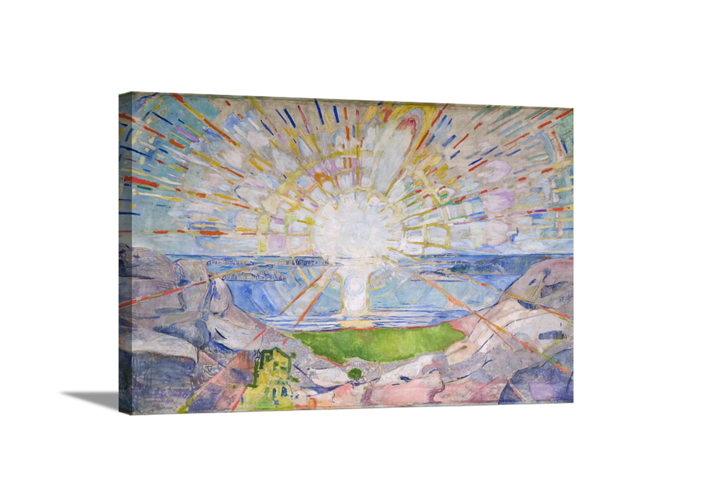 The Sun | Edvard Munch Masters Classic Art in Gallery Wrapped Canvas | Various Sizes