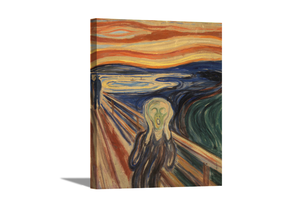 The Scream | Edvard Munch Masters Classic Art in Gallery Wrapped Canvas | Various Sizes