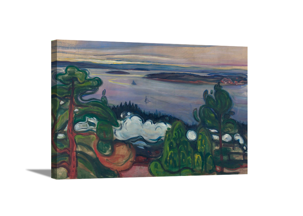 Train Smoke | Edvard Munch Masters Classic Art in Gallery Wrapped Canvas | Various Sizes