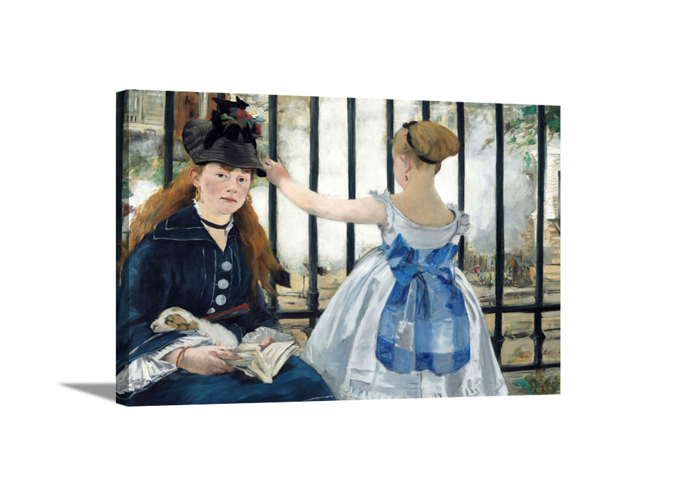 Le Chemin De Fer | Edouard Manet Masters Classic Art in Gallery Wrapped Canvas | Various Sizes